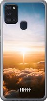 Samsung Galaxy A21s Hoesje Transparant TPU Case - Cloud Sunset #ffffff