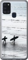 Samsung Galaxy A21s Hoesje Transparant TPU Case - Surfing #ffffff