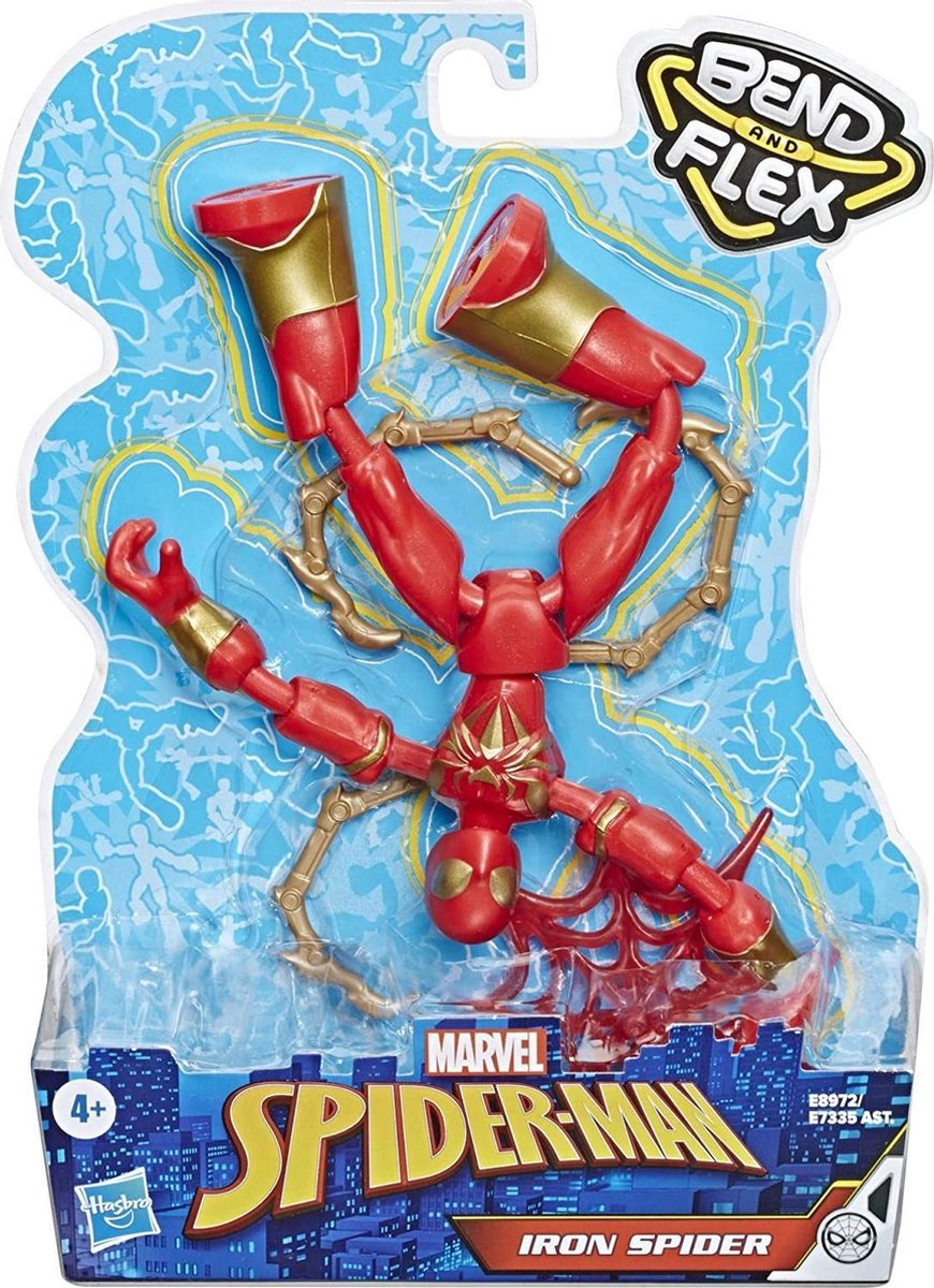 Marvel Spider Man Bend And Flex Iron Spider Speelfiguur 15cm 7011