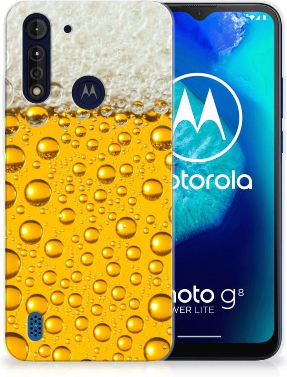 Motorola Moto G8 Power Lite Siliconen Case Bier