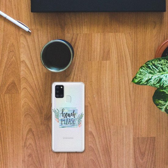 Coque Smartphone pour Samsung Galaxy A21s Coque Boho Beach