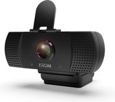 Krom Kam webcam 1920 x 1080 Pixels USB 2.0 Zwart