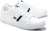 Lacoste Europa 0120 1 SMA Heren Sneakers - White/Dark Green - Maat 43