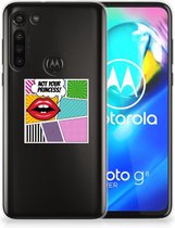 Telefoon Hoesje Motorola Moto G8 Power Silicone Back Case Popart Princess