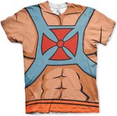 Masters Of The Universe Heren Tshirt -M- He-Man All Over Print Multicolours