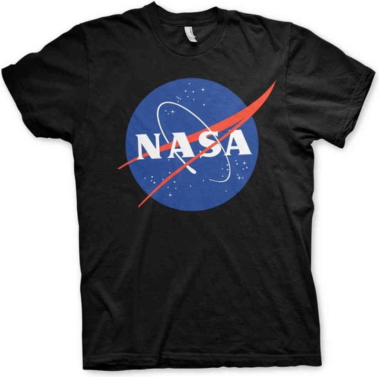 NASA Heren Tshirt Insignia Zwart