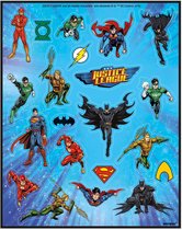 Justice League Stickers 4st