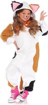 LEG-AVENUE - Kattenkostuum met capuchon voor meisjes - 110/116 (4-6 jaar)