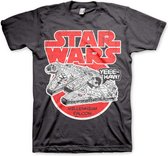 Merchandising STAR WARS - T-Shirt Millennium Falcon - Dark Grey (L)