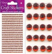 Oaktree - Stickers Diamantjes Rood (per vel) 3mm