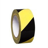 Proline waarschuwingstape vinyl - 33 meter x 5 cm - geel/zwart