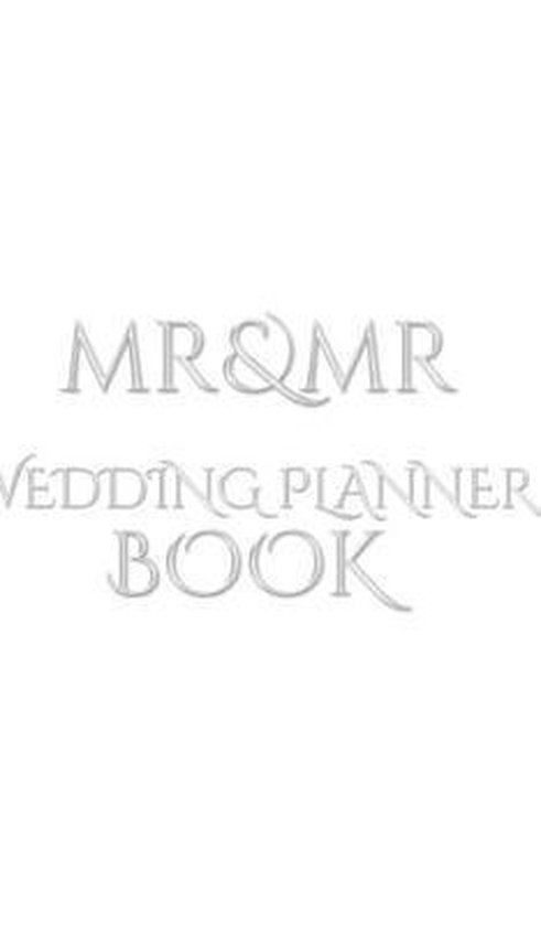 Mr and Mr Wedding Planner Journal Book - cover