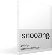 Snoozing Antislip - Matrasonderlegger - Lits-jumeaux - 160x200 cm - Wit