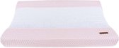 Baby's Only Gebreide baby aankleedkussenhoes - Waskussenhoes - Overtrek verzorgingskussen Sun - Classic Roze/Baby Roze - 45x70 cm