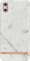 Richmond & Finch White Marble iPhone X XS wit hoesje - White Case