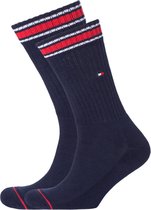 Tommy Hilfiger Iconic Sport Socks (2-pack) - heren sportsokken katoen - blauw - Maat: 43-46