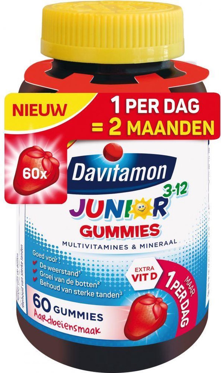 Davitamon Junior 3+ gummies multivitamine kinderen 60 stuks
