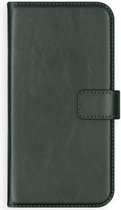 Selencia Hoesje Geschikt voor Samsung Galaxy A51 Hoesje Met Pasjeshouder - Selencia Echt Lederen Bookcase - Groen
