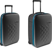 Rollink Flex Earth Opvouwbare Handbagage Koffer 55 Blue