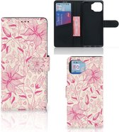 Telefoon Hoesje Motorola Moto G 5G Plus Magnet Case Pink Flowers