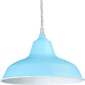 relaxdays - hanglamp metaal verschillende kleuren - industrieel - plafondlamp