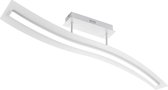 LED Plafondlamp - Plafondverlichting - Trion Salerna - 24W - Natuurlijk Wit 4000K - Dimbaar - Rechthoek - Mat Wit - Aluminium - BES LED