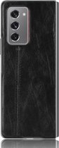 Mobigear Stitch Backcover Hoesje - Geschikt voor Samsung Galaxy Z Fold 2 - Gsm case - Zwart