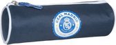 REAL MADRID Rond etui - Een compartiment - 21.5x7x5 cm - Zwart