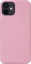 ADEL Siliconen Back Cover Softcase Hoesje Geschikt voor iPhone 12 Mini - Roze