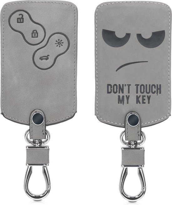 Etui clé de voiture kwmobile pour carte-clé de voiture Renault 4 boutons  (Keyless Go)