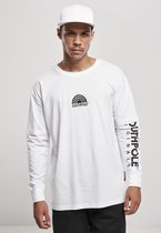 Southpole Heren Tshirt -S- Basic Double Sleeve Wit