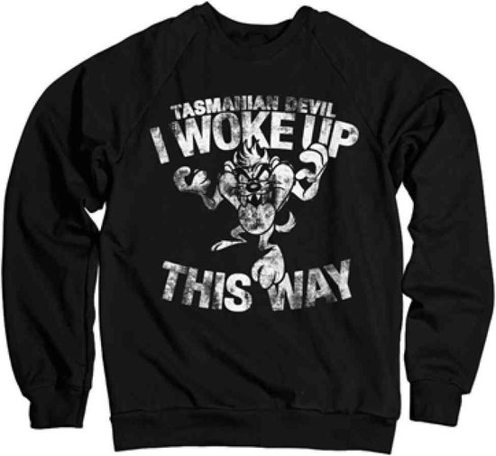 Looney Tunes Sweater/trui -XL- Tasmanian Devil - I Woke Up This Way Zwart