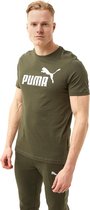 Puma Essentials Logo Shirt Groen Heren - Maat XL