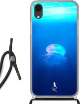 iPhone Xr hoesje met koord - Jelly Fish