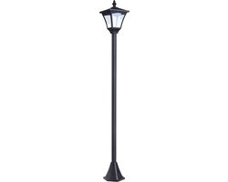 Foto: Tuinlantaarn solar tuinverlichting tuinlamp lantaarn lamp lantaarnpaal verlichting buiten h120 cm