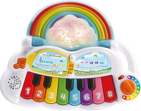 VTech Baby Magische Regenboog Piano - Educatief Babyspeelgoed - 1 tot 3 Jaar