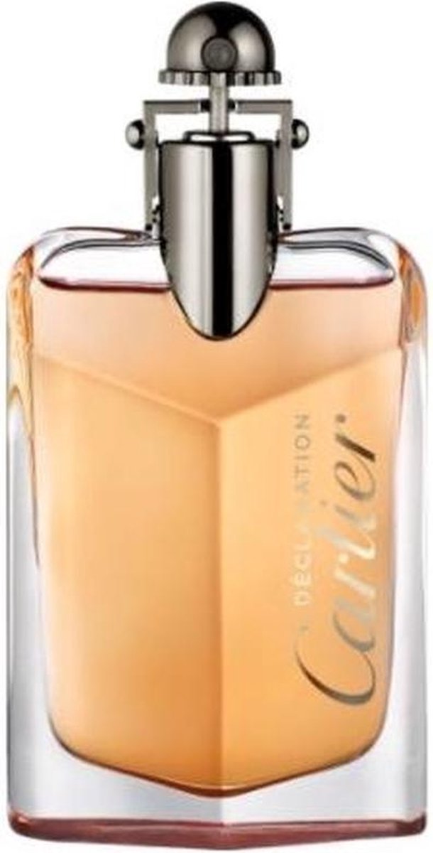 Cartier Declaration parfumfles en 50 ml rode verpakking met zilverkleurig kader.