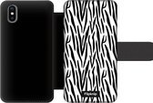 Wallet case - geschikt voor iPhone Xs - Zebraprint