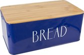 Imperial Kitchen Broodtrommel m/plank blauw