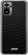 6F hoesje - geschikt voor Xiaomi Redmi Note 10S -  Transparant TPU Case - Black Beach #ffffff