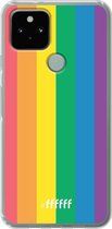 6F hoesje - geschikt voor Google Pixel 5 -  Transparant TPU Case - #LGBT #ffffff