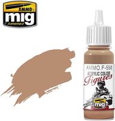 AMMO MIG F550 Figure Paints - Warm Skin Tone - Acryl - 17ml Verf flesje