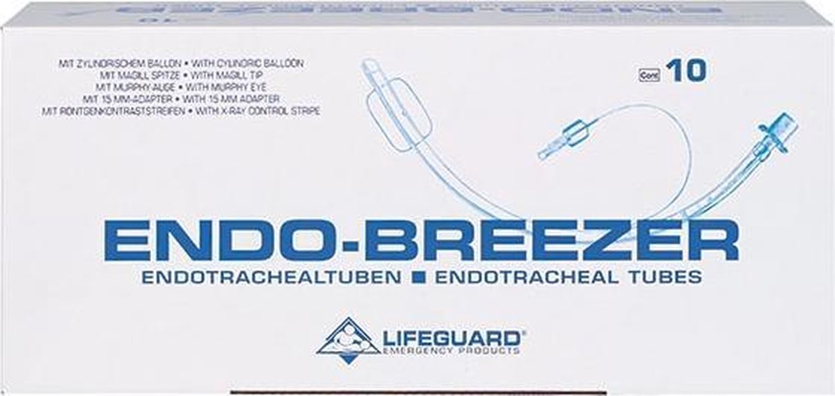 Goedkoopste Endo Breezer Endotracheale buizen universeel model met ballon CH 28 10 1 stuks