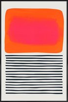 JUNIQE - Poster in kunststof lijst Sunset Ripples -40x60 /Oranje &