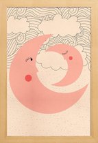 JUNIQE - Poster in houten lijst Sweet Dreams -20x30 /Roze