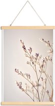 JUNIQE - Posterhanger Purple Buds -30x45 /Bruin & Ivoor