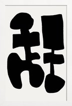 JUNIQE - Poster in houten lijst Black Spring -40x60 /Wit & Zwart
