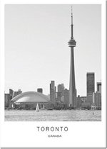 World Cities Poster Toronto - 13x18cm Canvas - Multi-color