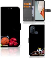 GSM Hoesje OnePlus Nord N100 Bookcover Ontwerpen Voetbal, Tennis, Boxing… Sports