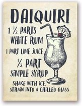 Cocktails Poster Daiquiri - 10x15cm Canvas - Multi-color